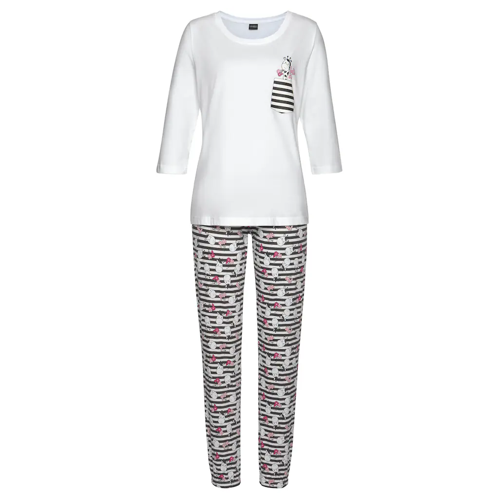 Vivance Dreams Pyjama (2 Tlg.) Mit Verspieltem Giraffen-Print Online Kaufen