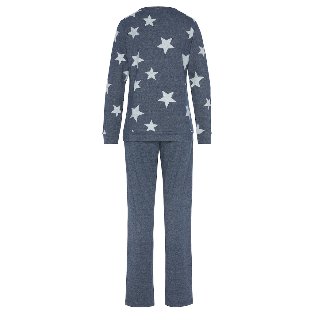 Vivance Dreams Pyjama (4 Tlg. 2 Stück) In Melierter Optik Mit Sternen Online Bestellen