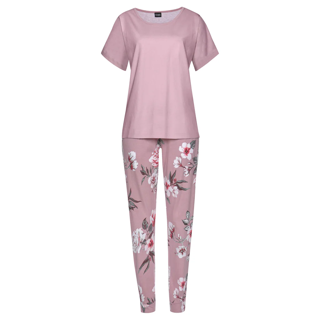 Vivance Dreams Pyjama (4 Tlg. 2 Stück) Mit Blumendruck Kaufen