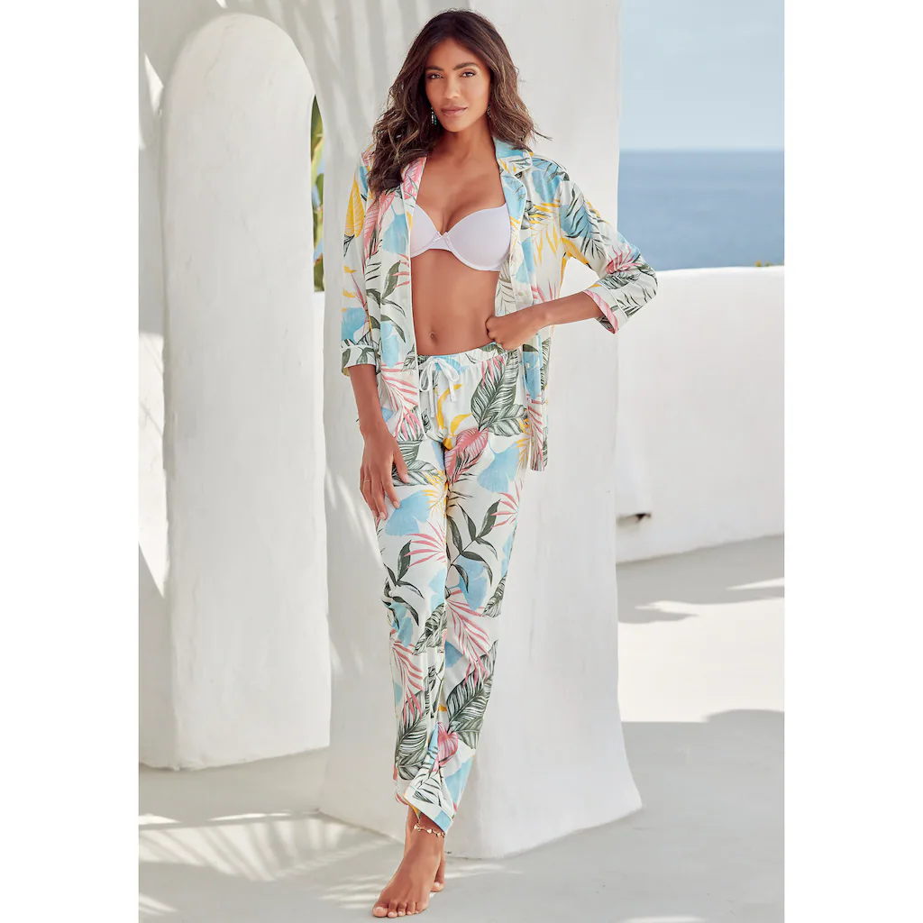 Vivance Dreams Pyjama Mit Floralem Druck Kaufen