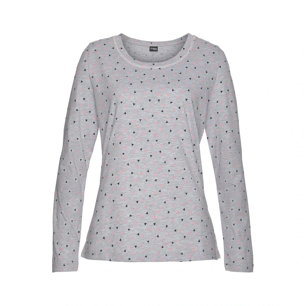 Vivance Dreams Pyjama Mit Kontrastfarbenem Tunnelzugbund