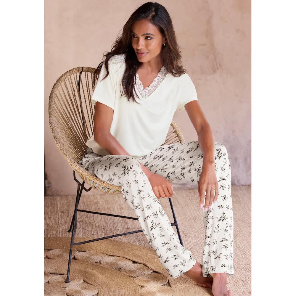 Vivance Dreams Pyjama (Set 2 Tlg.) Mit Süßem Blumen-Print Online Kaufen