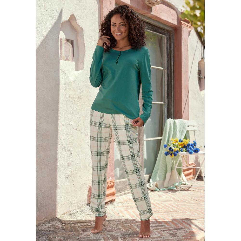 Vivance Dreams Pyjamahose Mit Samtband Am Elastischen Tunnelzugbund ▷ Für