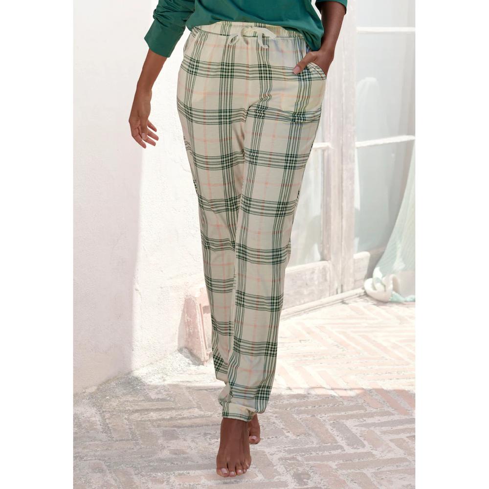 Vivance Dreams Pyjamahose mit Samtband am elastischen Tunnelzugbund ▷ für