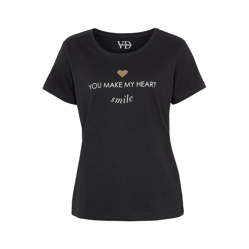 Vivance Dreams Pyjamaoberteil Mit Foliendruck Bestellen