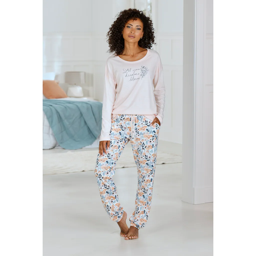 Vivance Dreams Pyjamaoberteil Mit Frontdruck Online Kaufen