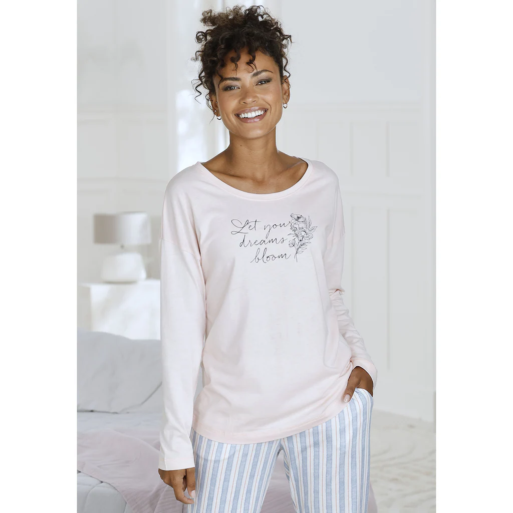 Vivance Dreams Pyjamaoberteil mit Frontdruck online kaufen