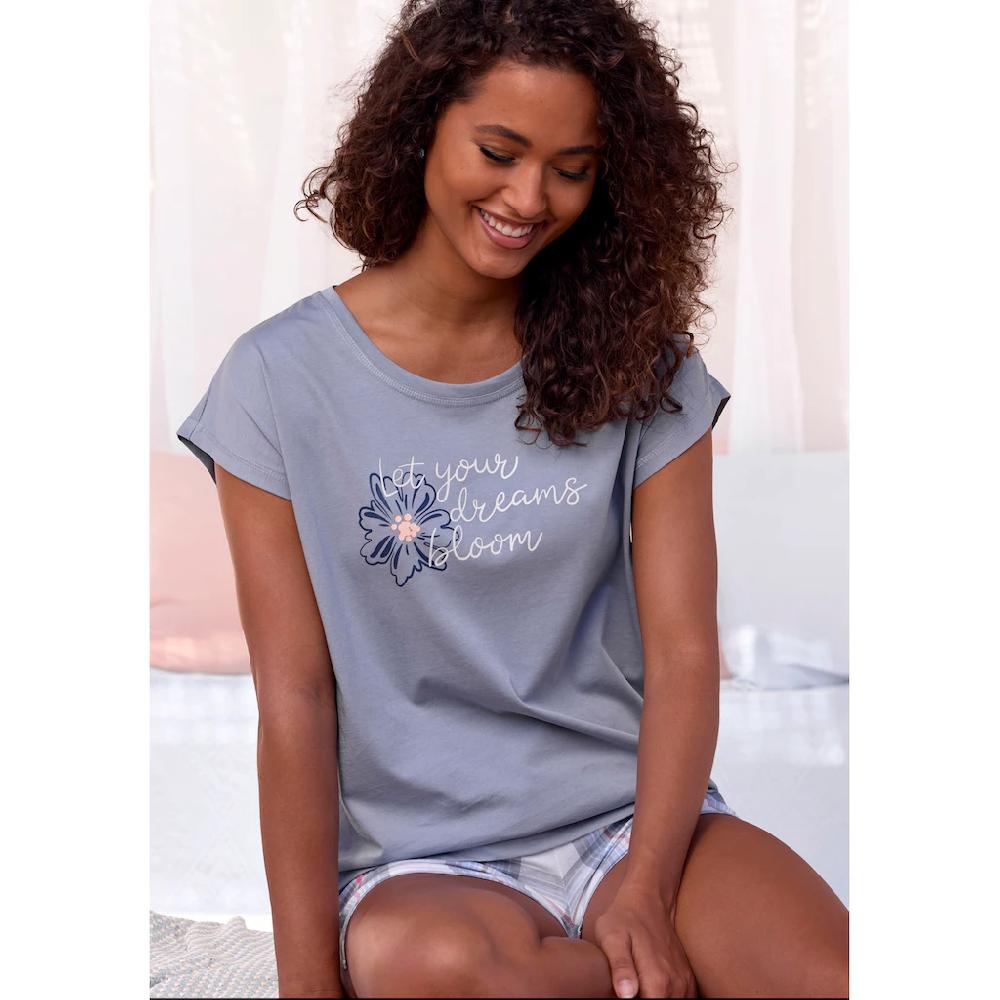 Vivance Dreams Pyjamaoberteil Mit Schönem Frontprint Online Kaufen