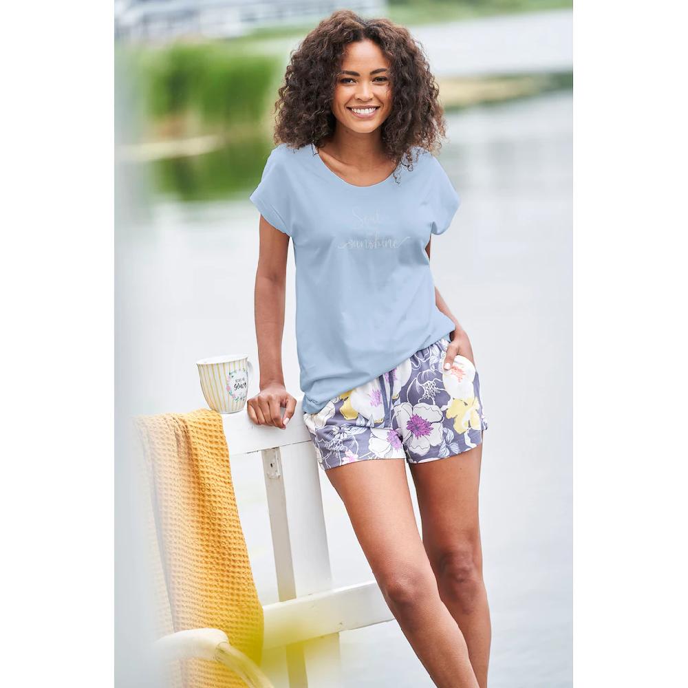 Vivance Dreams Schlafshorts Mit Alloverdruck Online Kaufen