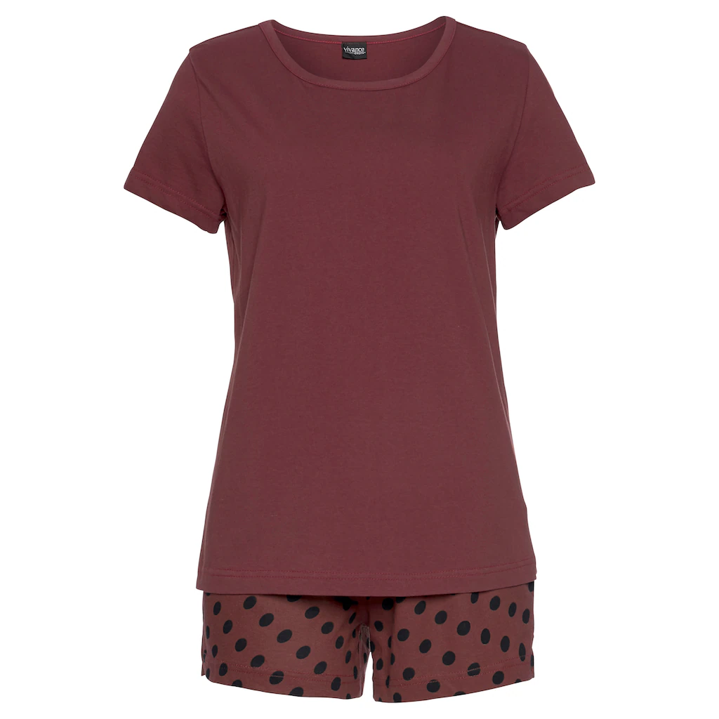 Vivance Dreams Shorty (2 Stück) Shorts Mit Paspeln Am Saum