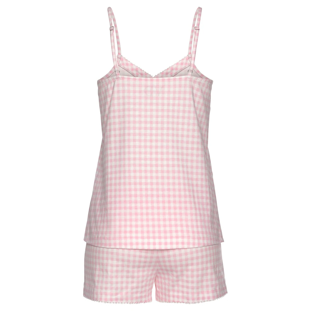 Vivance Dreams Shorty (2 Tlg.) Mit Feinem Muster Und Häkelkante Kaufen