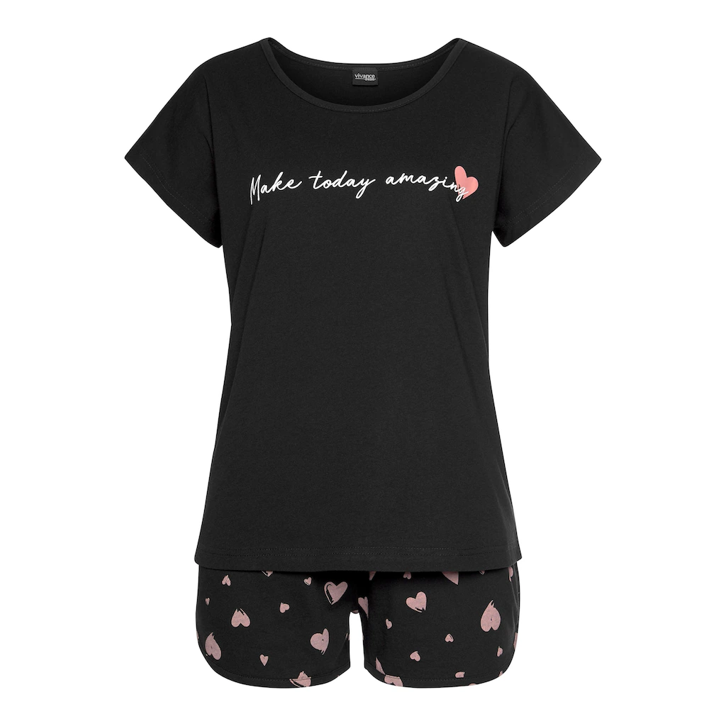 Vivance Dreams Shorty (2 Tlg.) Mit Herzmuster Online Bestellen