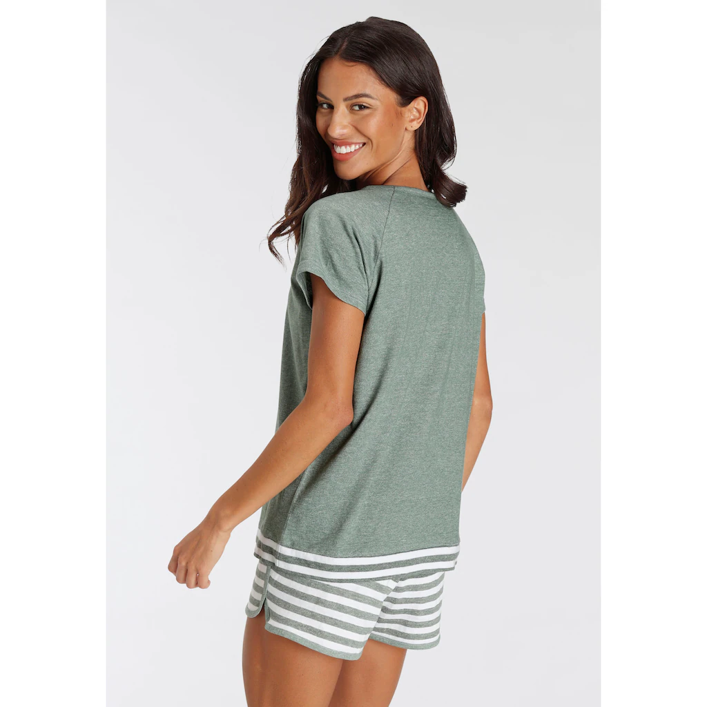 Vivance Dreams Shorty (2 Tlg.) Mit Streifen-Details ▷ Für