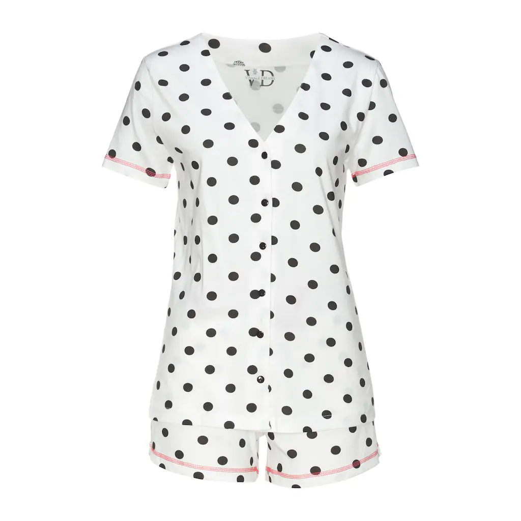 Vivance Dreams Shorty (4 Tlg. 2 Stück) Mit Großen Punkten Und Sternen ▷ Für