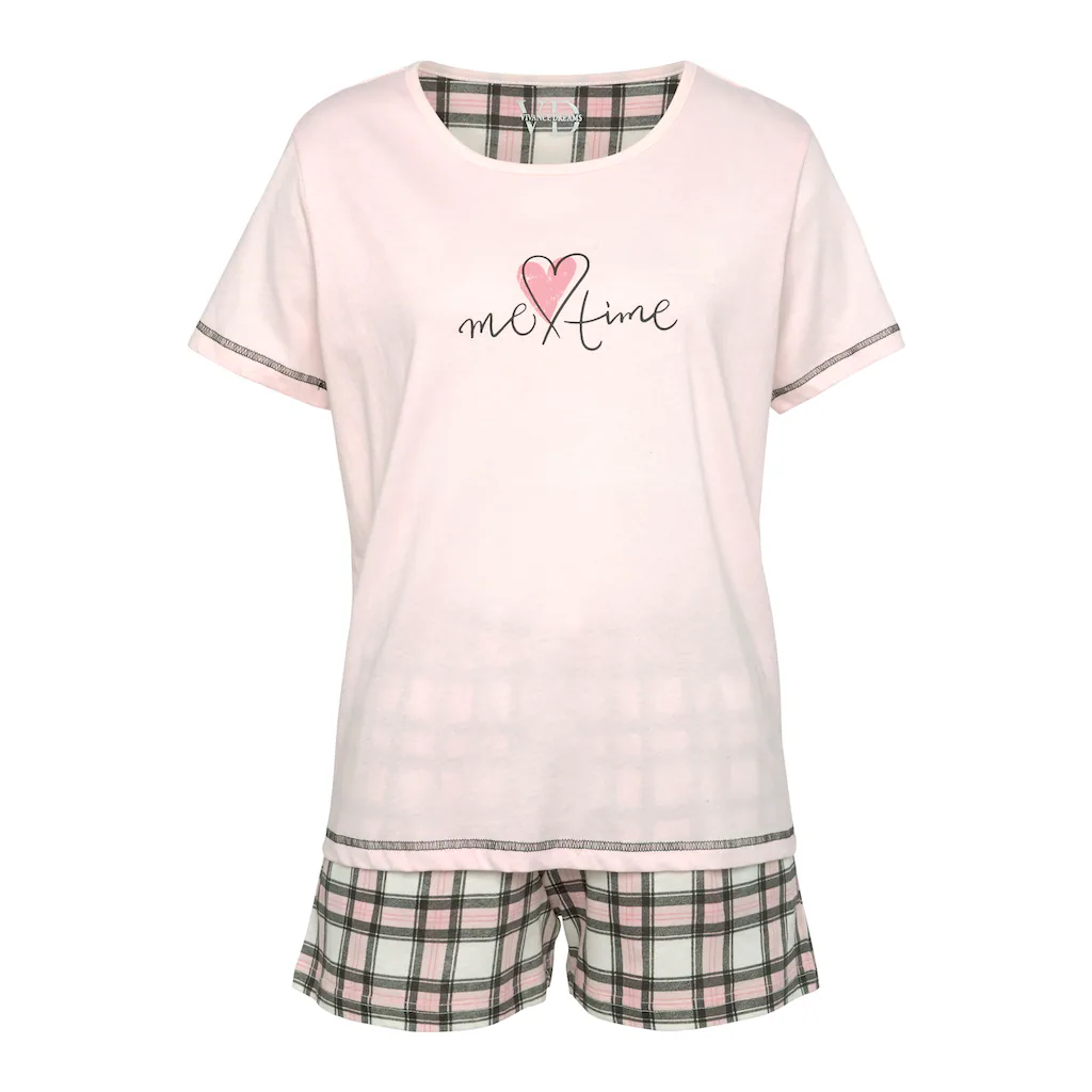 Vivance Dreams Shorty (Packung 4 Tlg. 2 Stück) Im Doppelpack Mit Karomuster