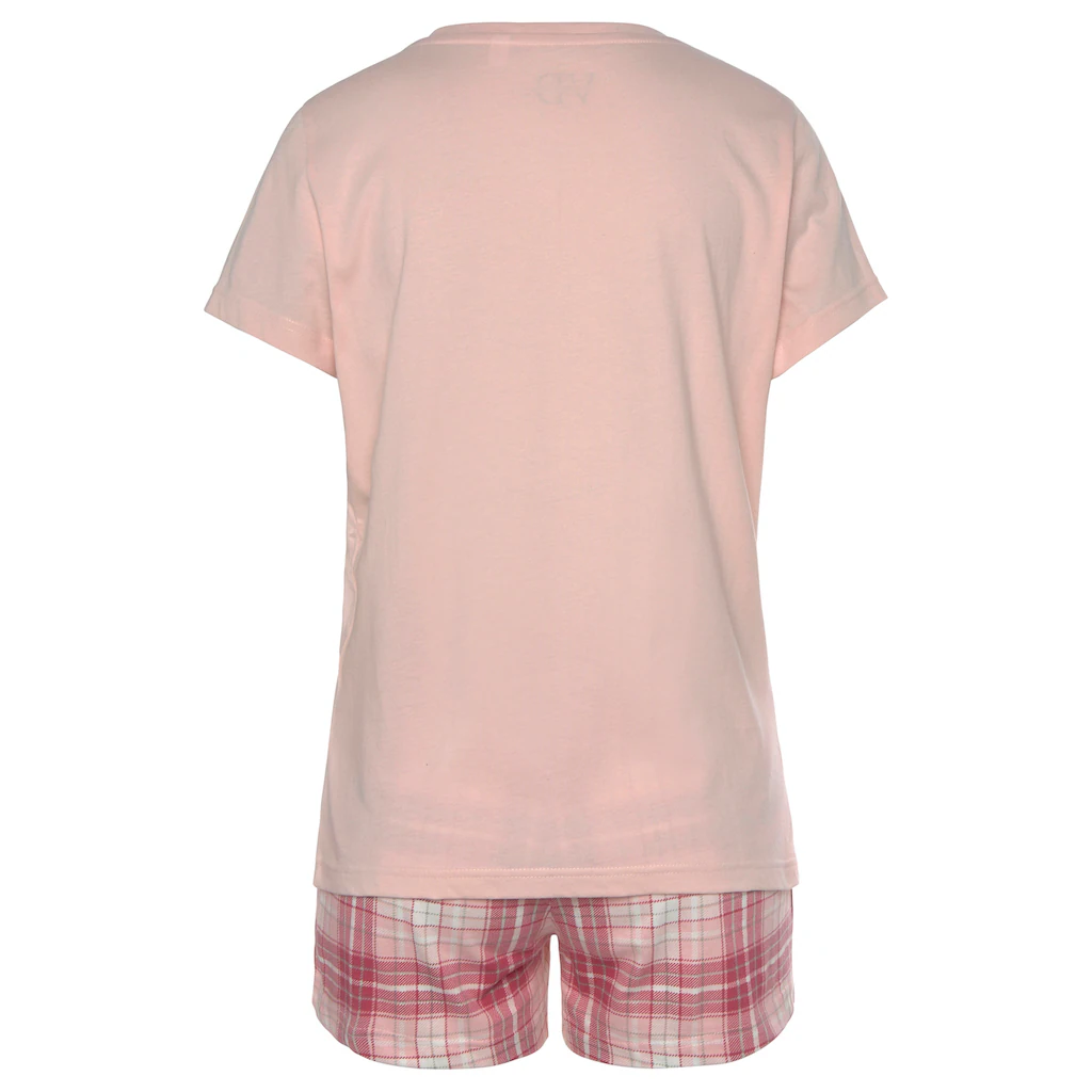 Vivance Dreams Shorty (Packung 4 Tlg. 2 Stück) Mit Karo- Und Blumendruck Im Doppelpack Kaufen