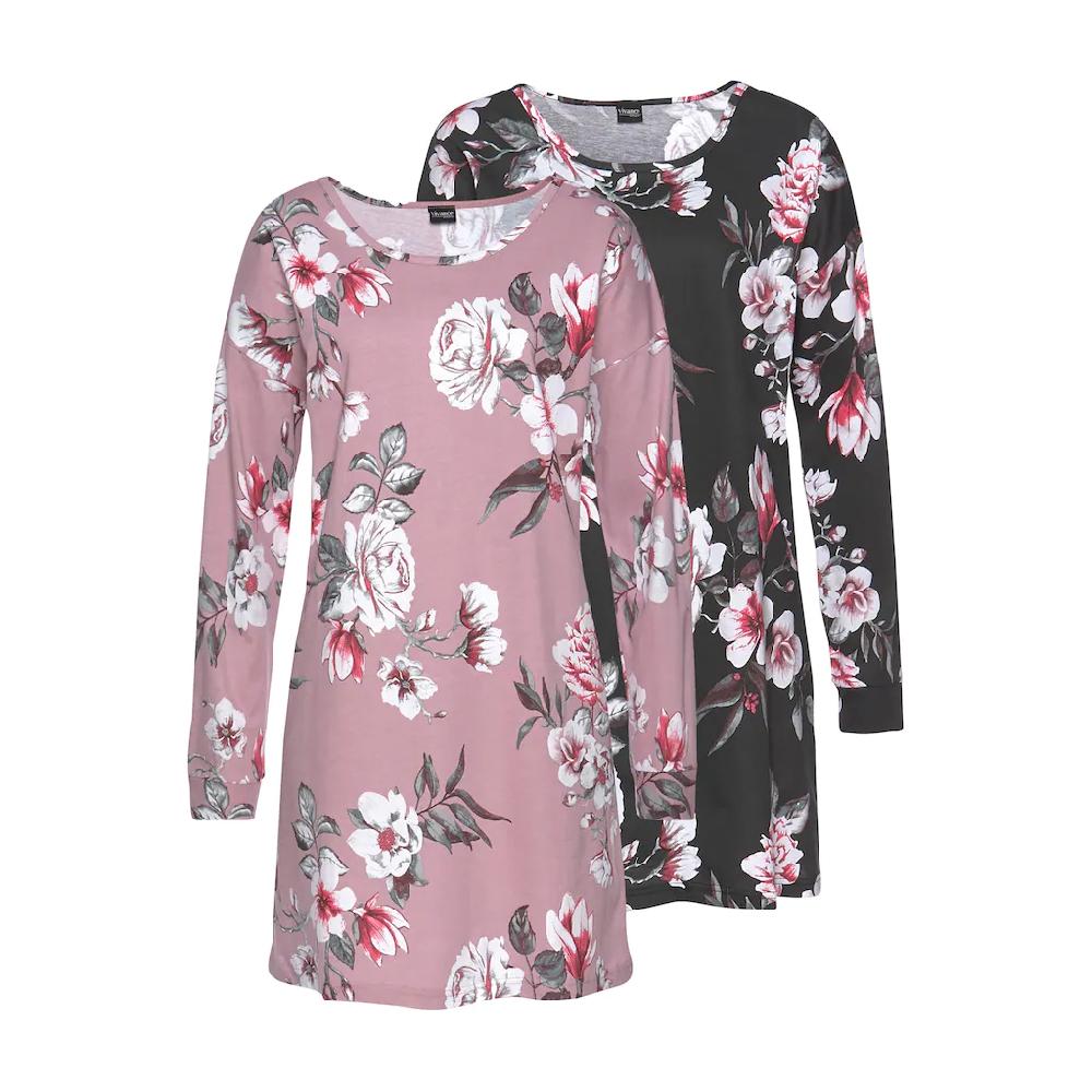 Vivance Dreams Sleepshirt (2er-Pack) Mit Blumendruck Bestellen