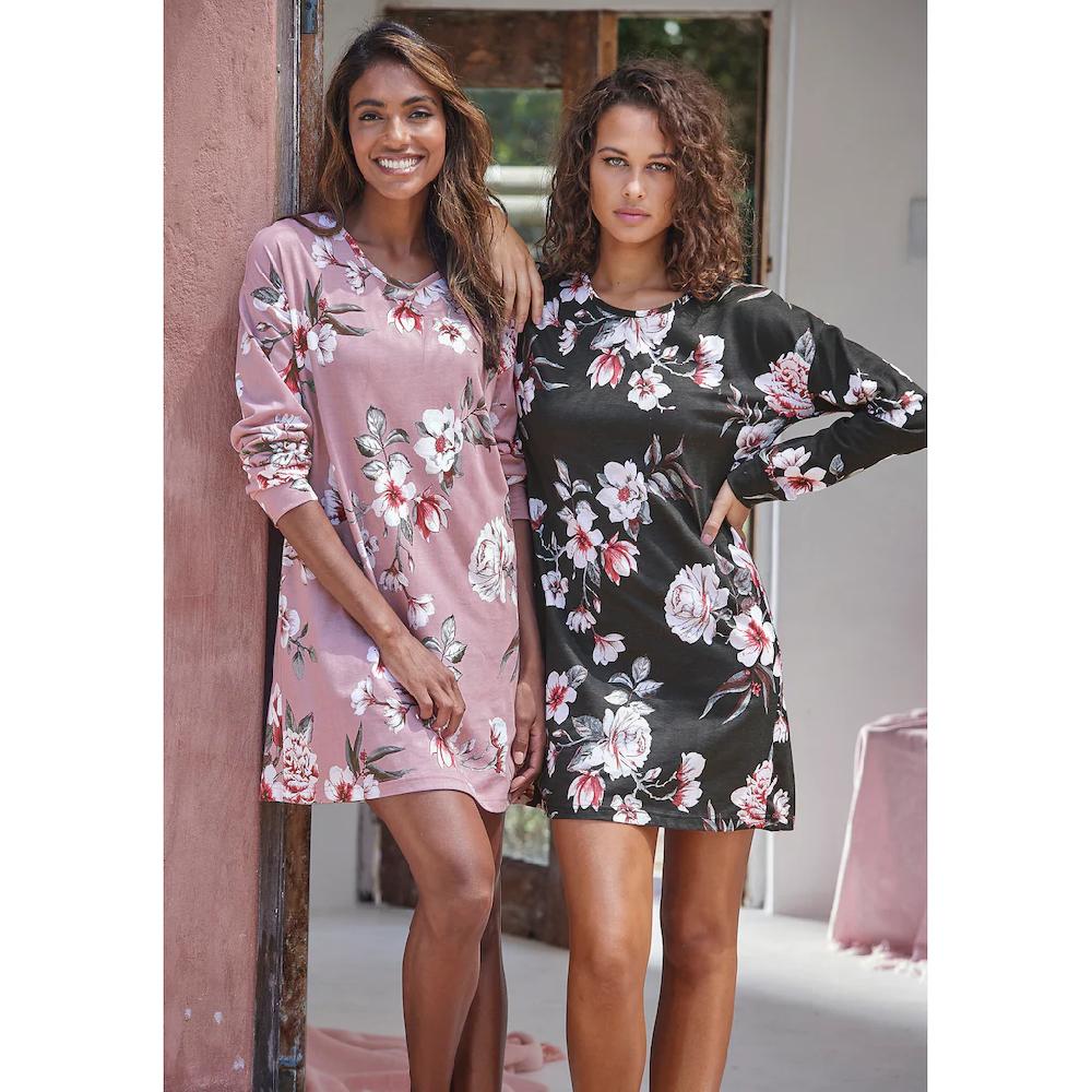 Vivance Dreams Sleepshirt (2er-Pack) Mit Blumendruck Bestellen