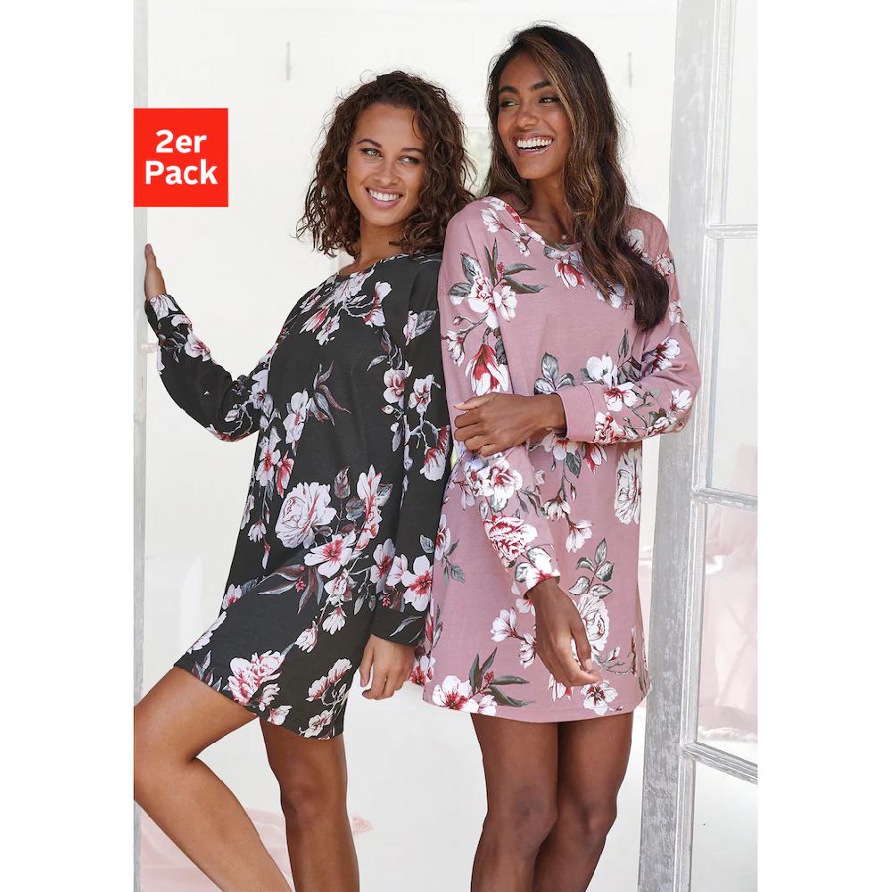 Vivance Dreams Sleepshirt (2er-Pack) mit Blumendruck bestellen