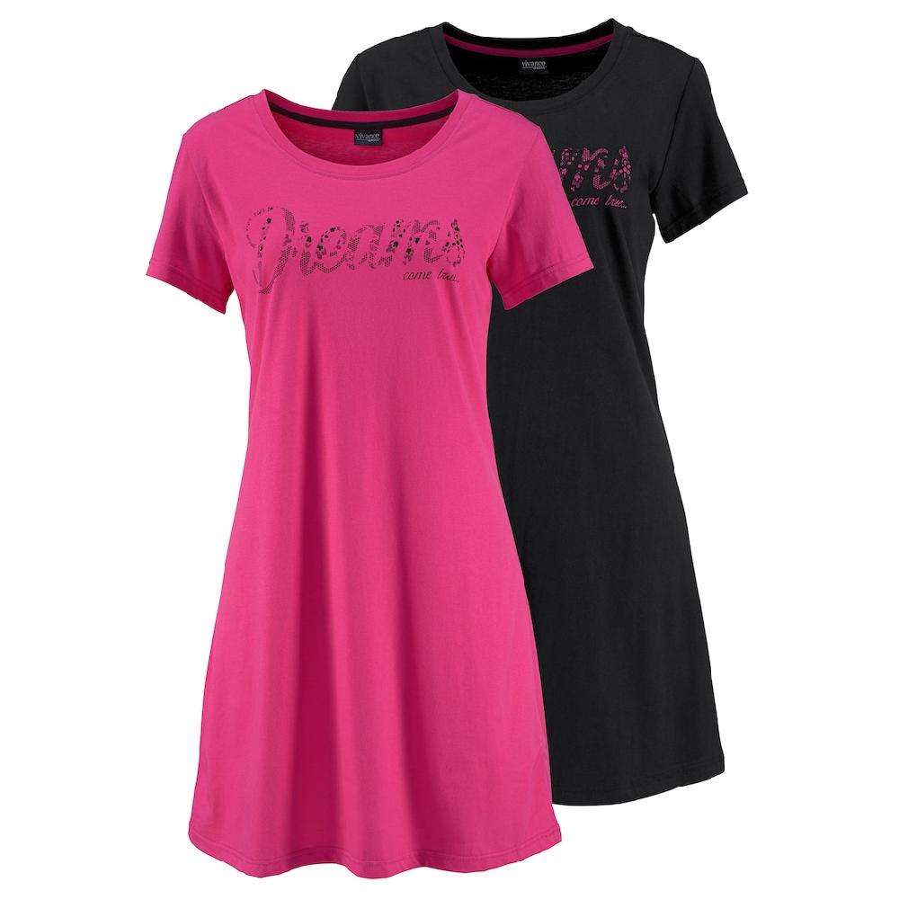 Vivance Dreams Sleepshirt (2er-Pack) Mit Print In Spitzenoptik Kaufen