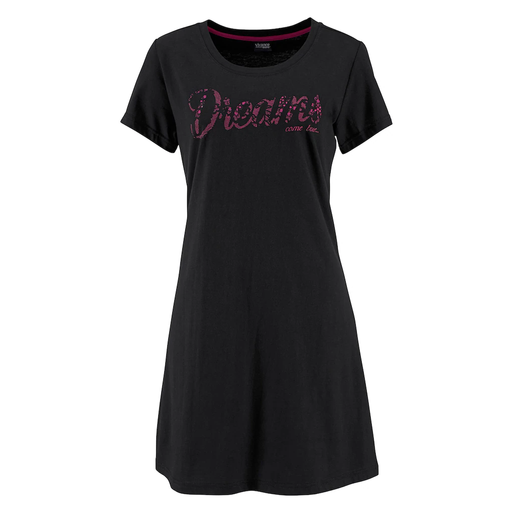 Vivance Dreams Sleepshirt (2er-Pack) Mit Print In Spitzenoptik Kaufen