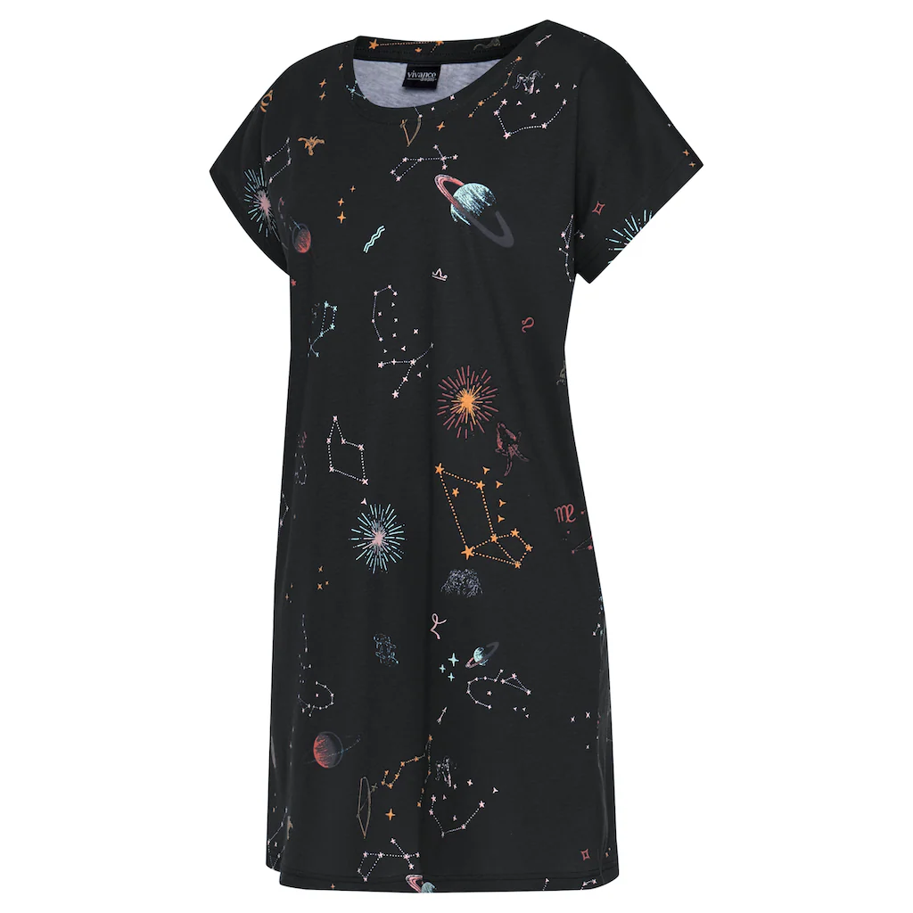 Vivance Dreams Sleepshirt Mit Galaxy-Muster Online Bestellen