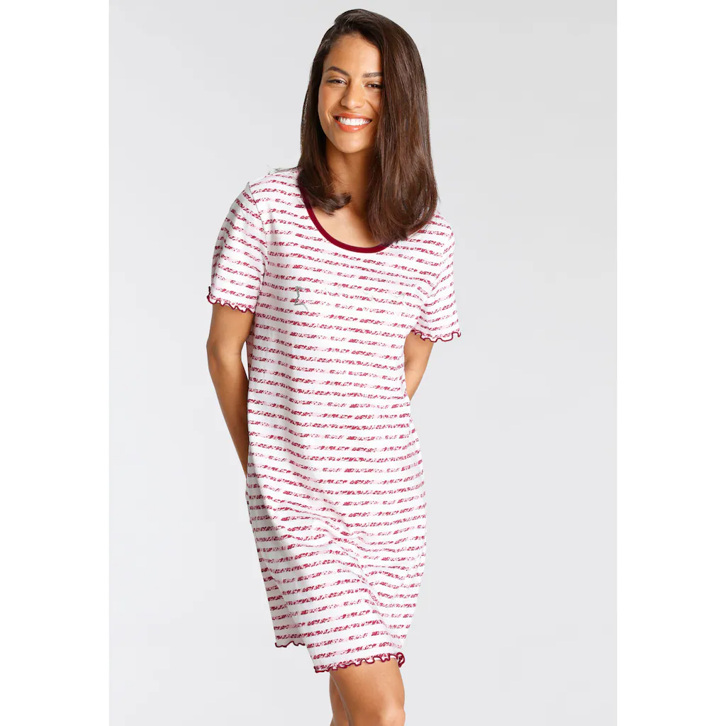 Vivance Dreams Sleepshirt mit Kräuselsaum ▷ für