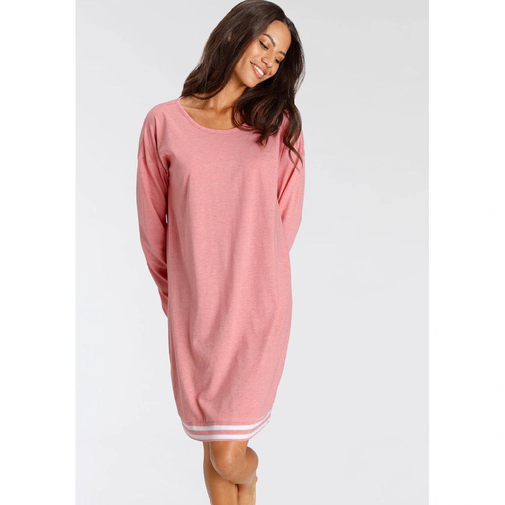 Vivance Dreams Sleepshirt Mit Streifen-Details Online Bestellen