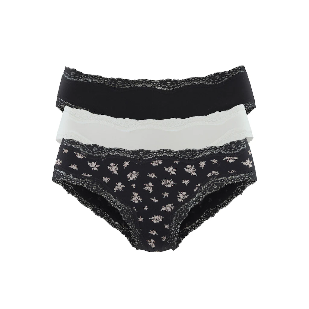 Vivance Jazz-Pants Slips (3er-Pack) aus elastischer Baumwolle online kaufen