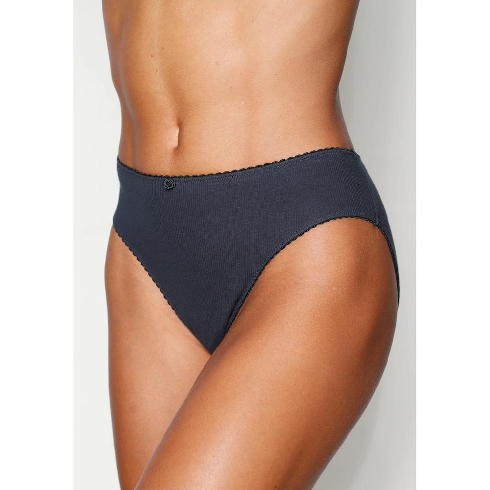 Vivance Jazz-Pants Slips (3er-Pack) Aus Weicher Und Elastischer Rippware Mit Zartem Röschen Vorn ▷ Für