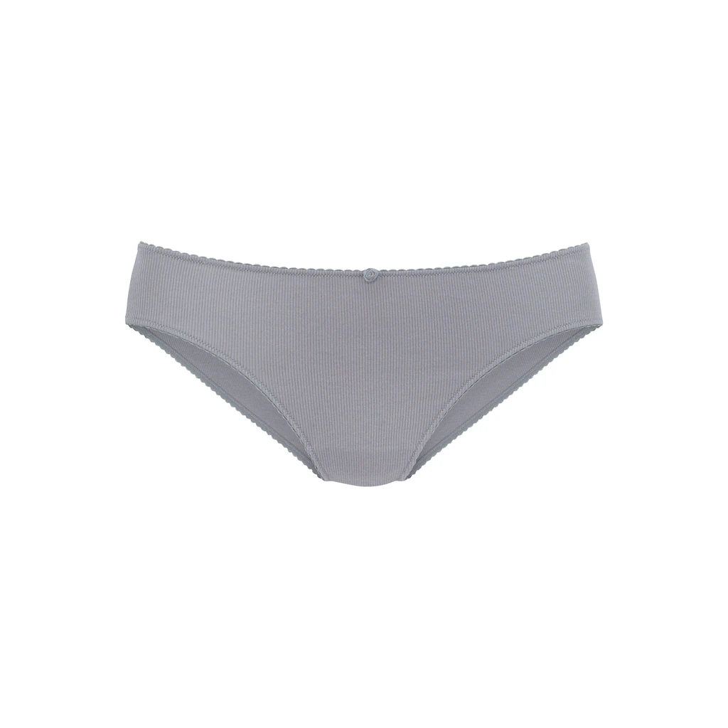 Vivance Jazz-Pants Slips (3er-Pack) Aus Weicher Und Elastischer Rippware Mit Zartem Röschen Vorn ▷ Für