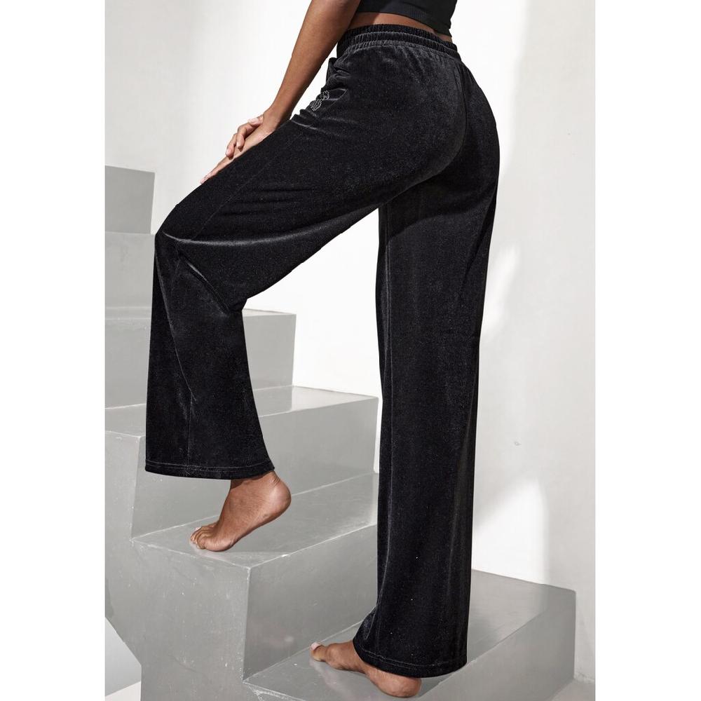 Vivance Nickihose »-Loungehose« mit glänzendem Schmucksteinchen Wording kaufen