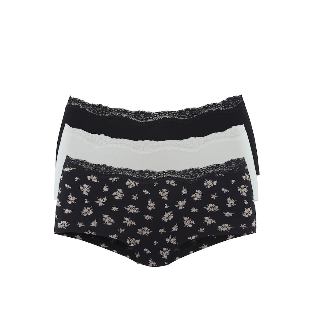 Vivance Panty (3er-Pack) Aus Elastischer Baumwolle