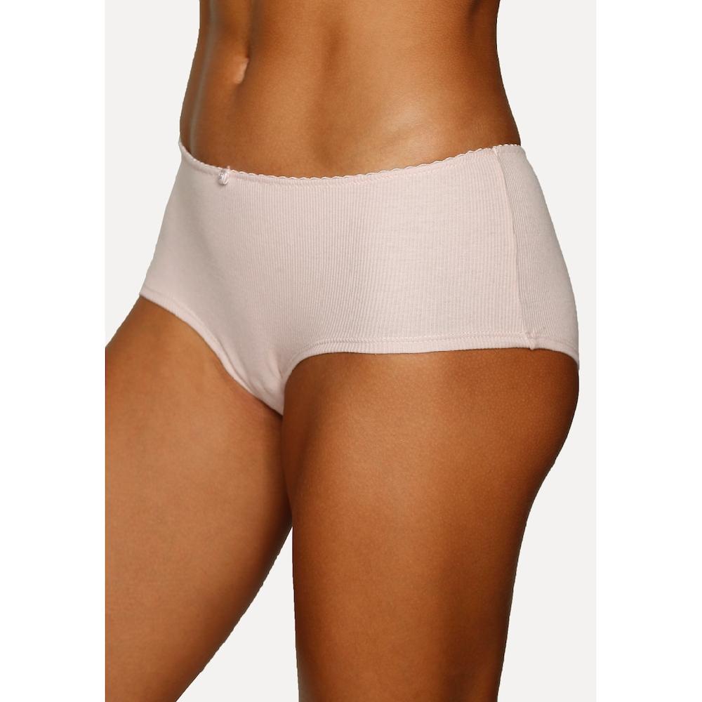 Vivance Panty (3er-Pack) Aus Weicher Und Elastischer Rippware Mit Zartem Röschen Vorn