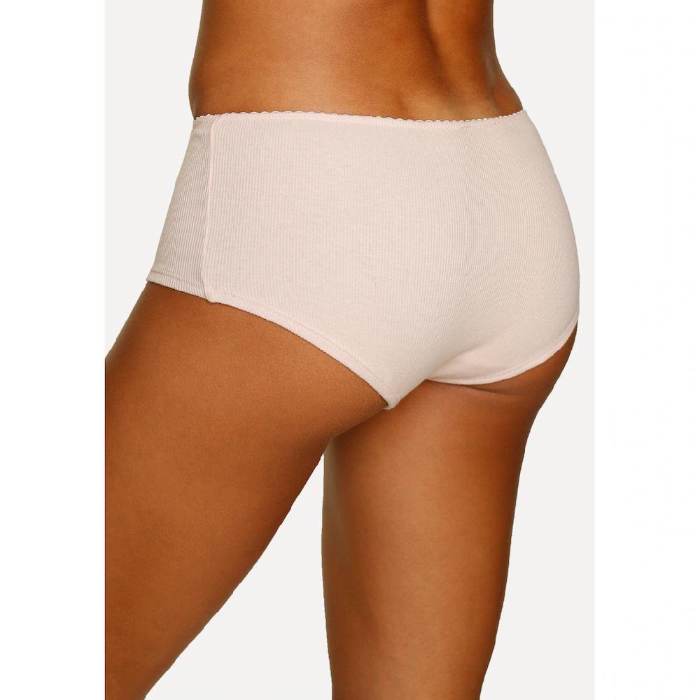 Vivance Panty (3er-Pack) Aus Weicher Und Elastischer Rippware Mit Zartem Röschen Vorn