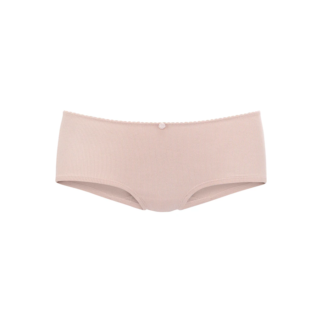 Vivance Panty (3er-Pack) Aus Weicher Und Elastischer Rippware Mit Zartem Röschen Vorn