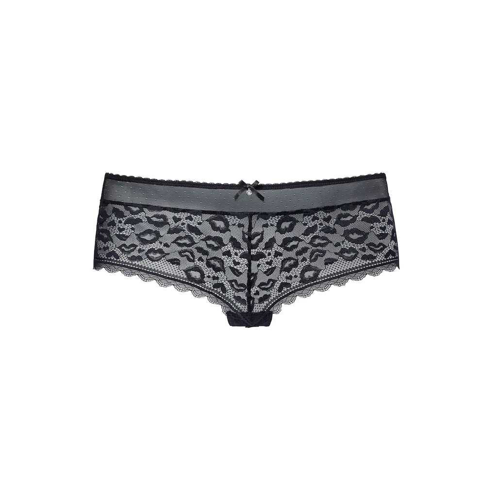 Vivance Panty Aus Spitze In Kussmund-Optik Und Weichem Mesh-Material