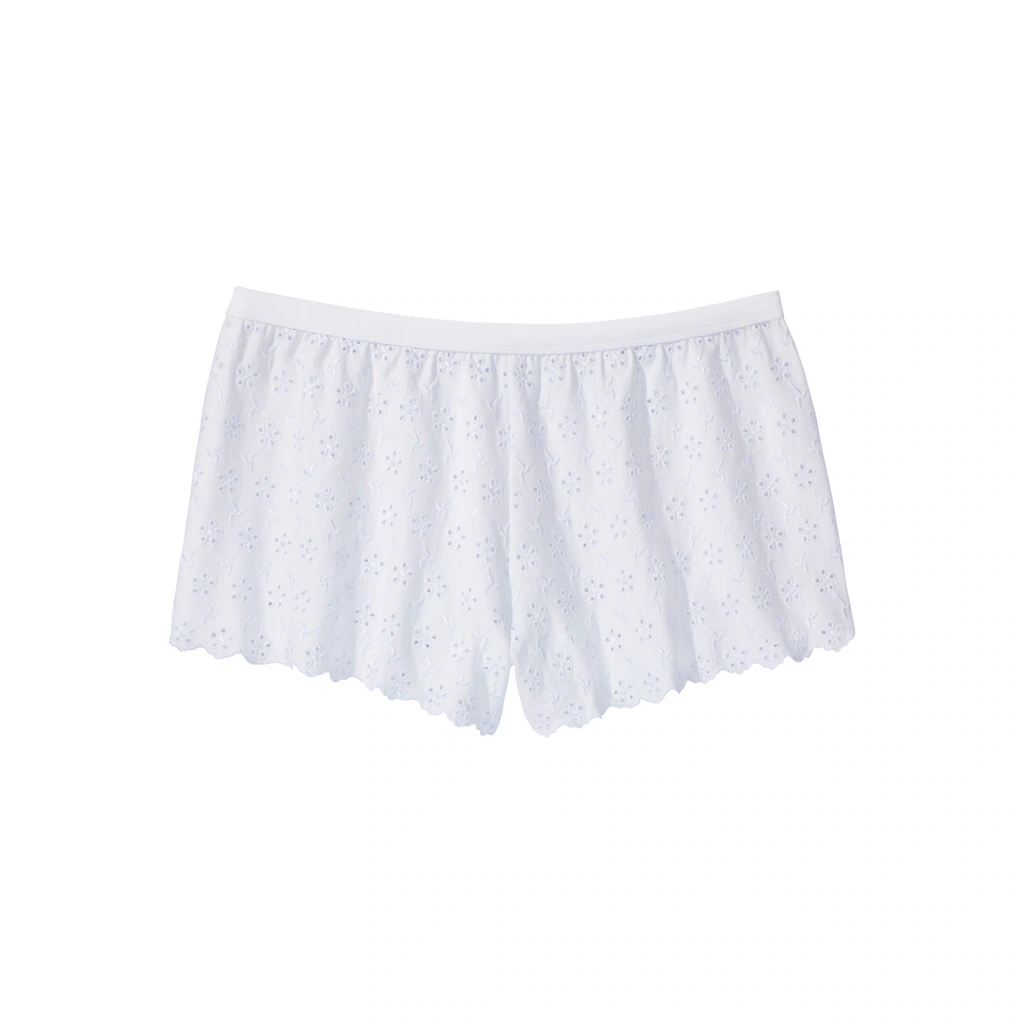 Vivance Panty Im Edlen Shorty-Schnitt Aus Weicher Baumwolle Mit Lochstickerei