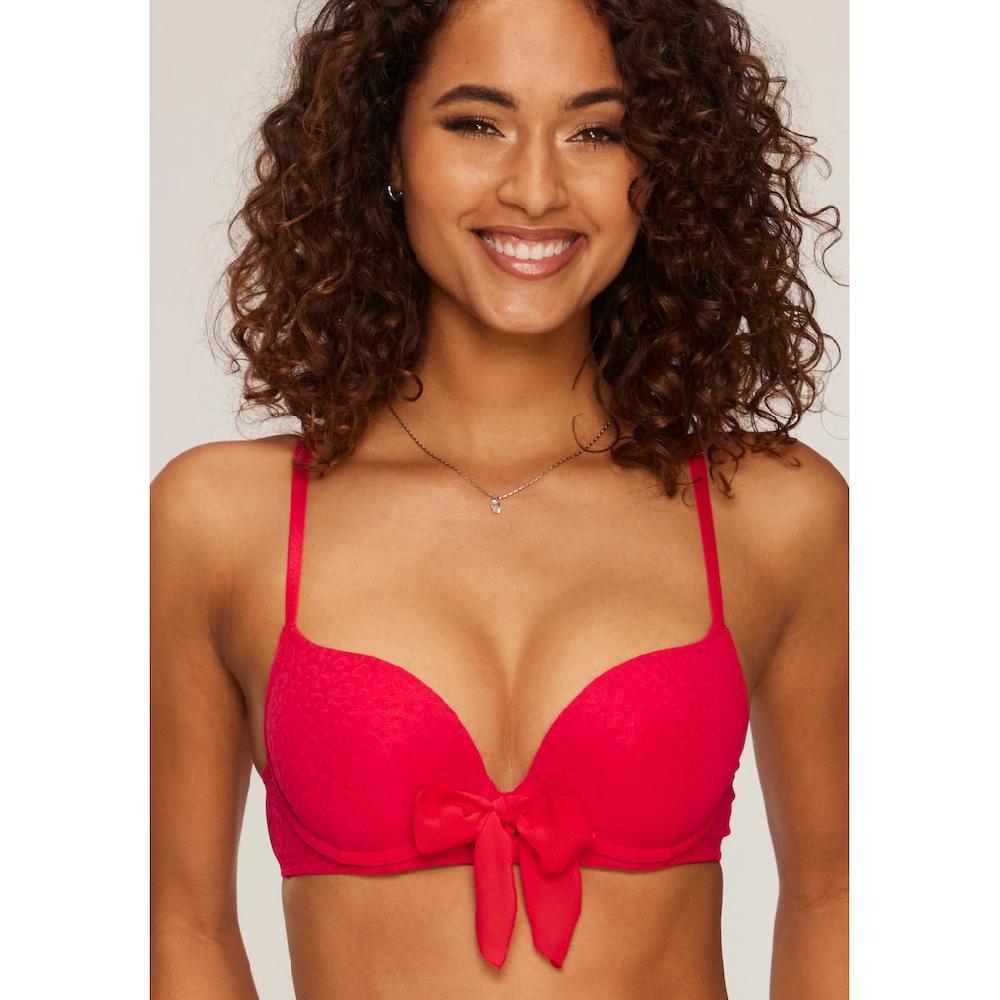 Vivance Push-up-BH »Anna« Mit Bügel Und Femininer Schleife Vorne Mittig Sexy Dessous Online Bestellen