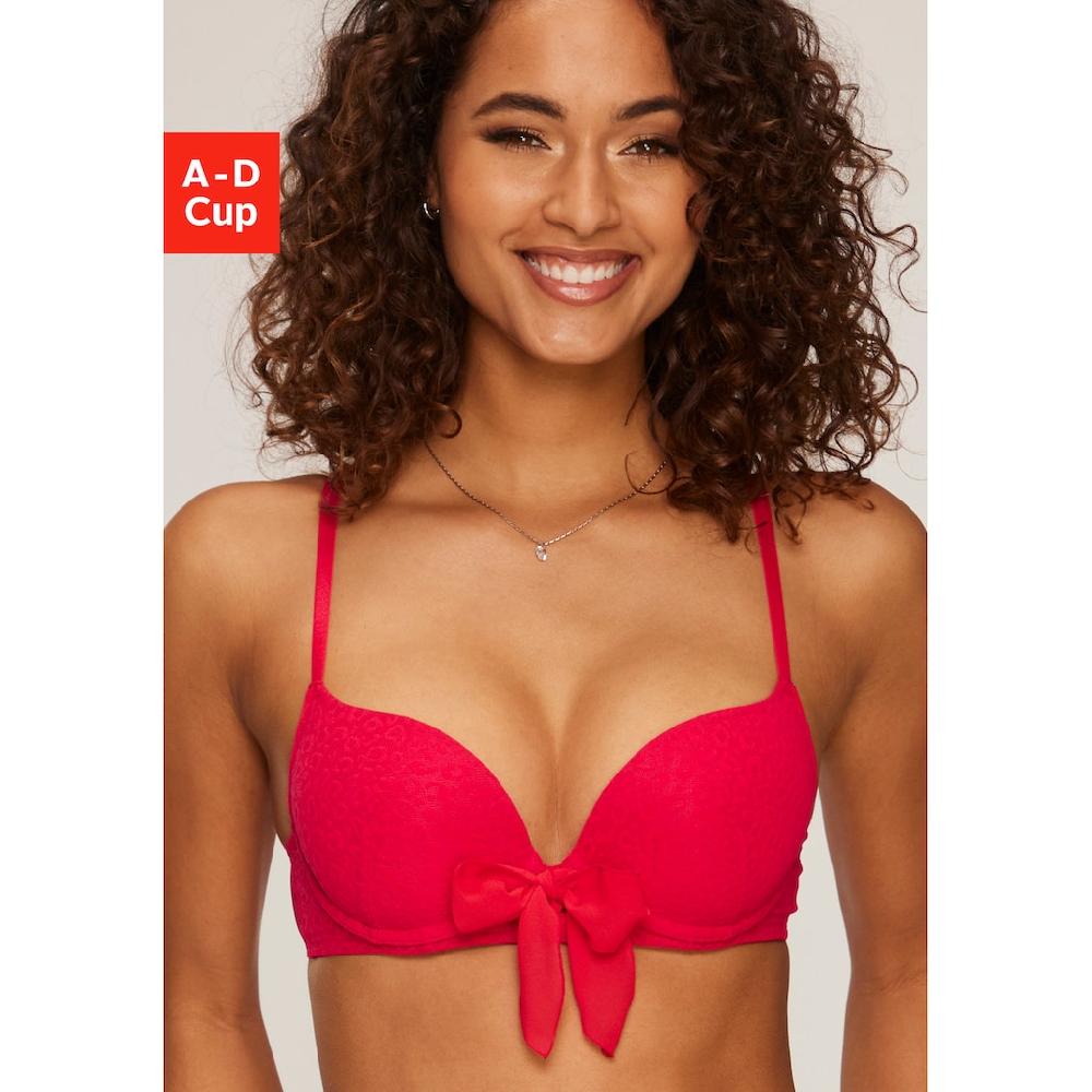Vivance Push-up-BH »Anna« mit Bügel und femininer Schleife vorne mittig sexy Dessous online bestellen