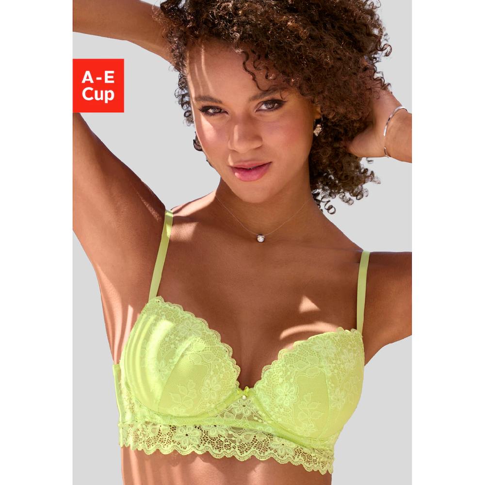 Vivance Push-up-BH aus Jacquardspitze in leichter Longform sexy Dessous ▷ für