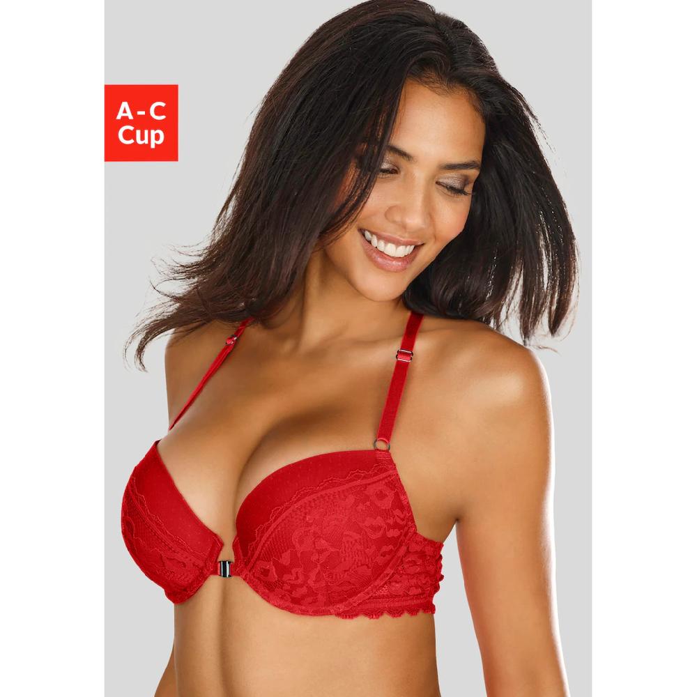 Vivance Push-up-BH mit Spitze in Kussmund-Optik mit Neckholder-Träger Dessous kaufen