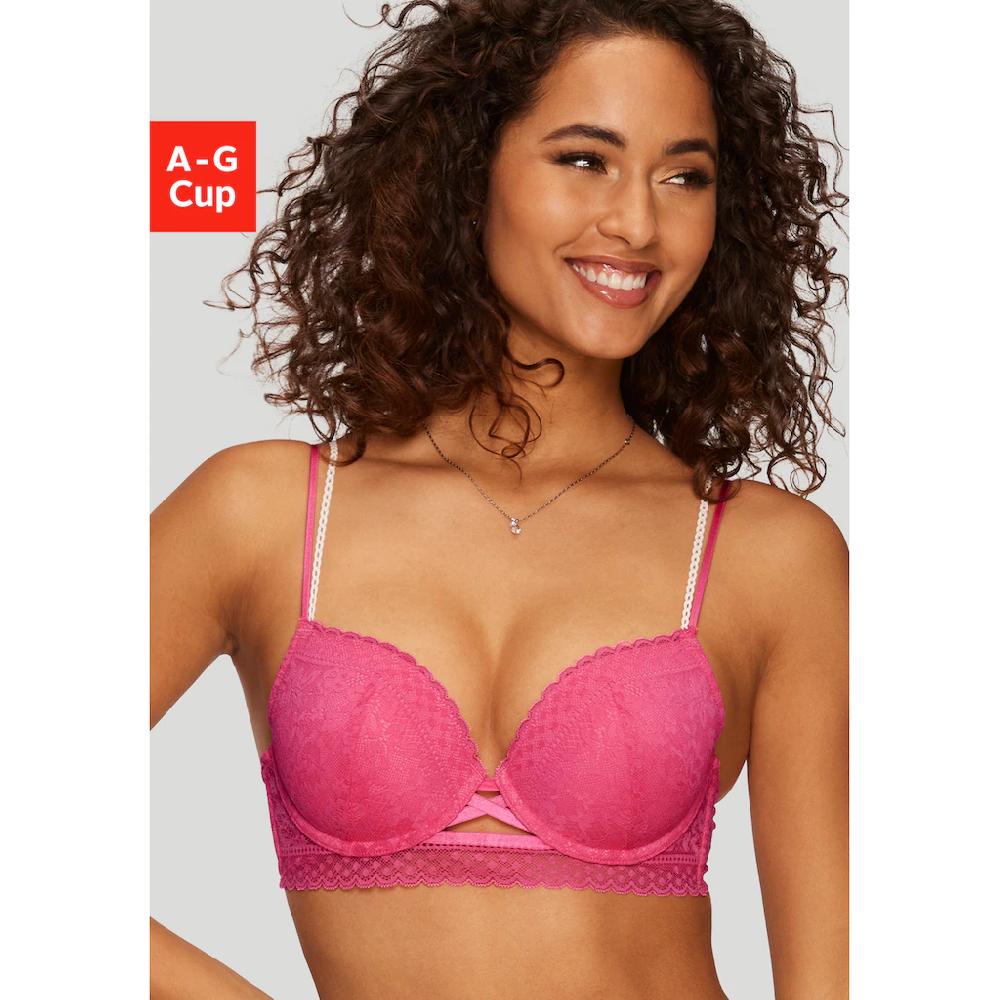 Vivance Push-up-BH »Viola« mit Spitze aus anteilig recyceltem Polyamid sexy Dessous ▷ für