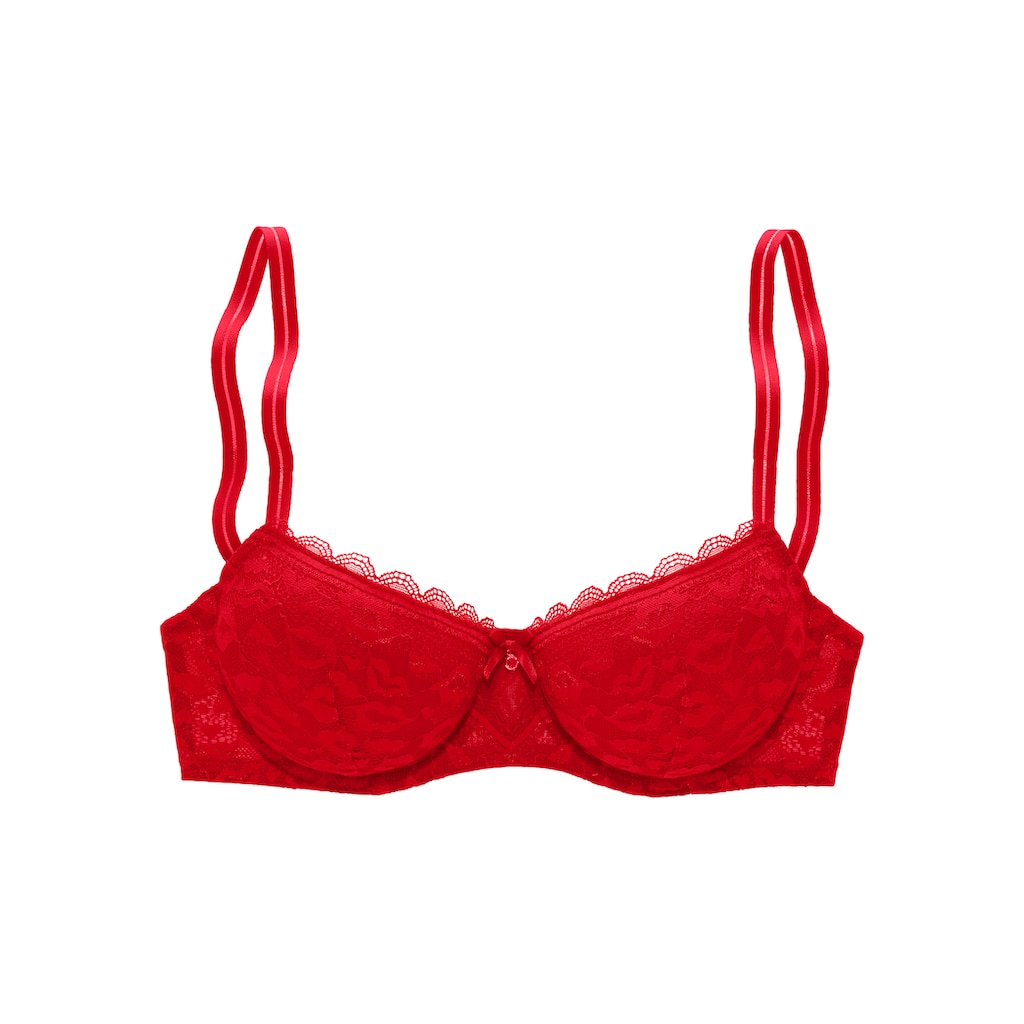 Vivance Schalen-BH Aus Spitze In Kussmund-Optik Im Modischen Balconnet-Schnitt Dessous Bestellen