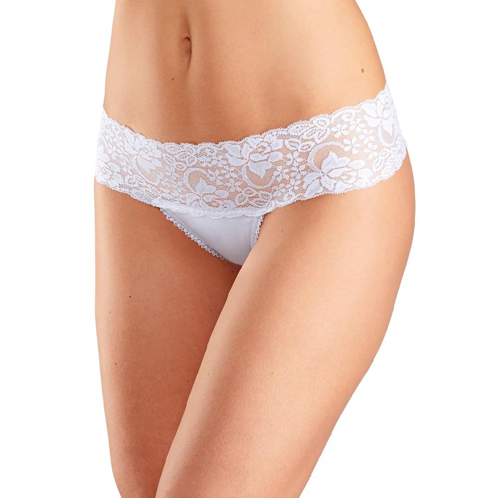 Vivance String (3er-Pack) Aus Elastischer Baumwolle Mit Floraler Spitze ▷ Für