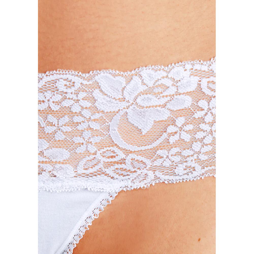 Vivance String (3er-Pack) Aus Elastischer Baumwolle Mit Floraler Spitze ▷ Für