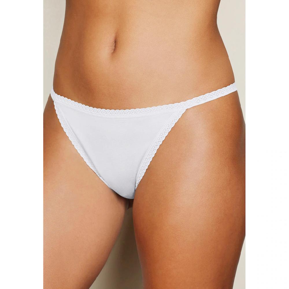 Vivance String (7er-Pack) Mit Feiner Spitzeneinfassung Und Aus Weicher Baumwollqualität