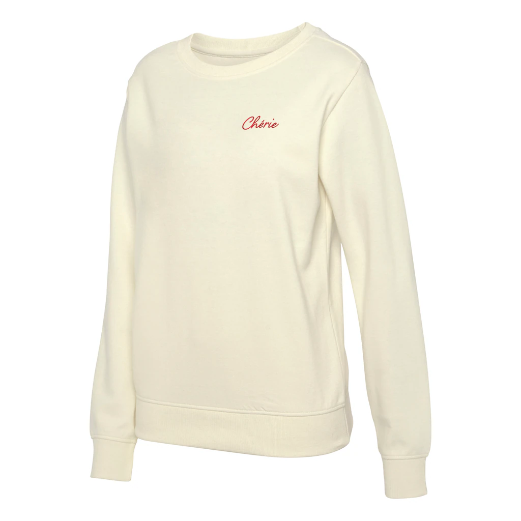 Vivance Sweatshirt (1 Tlg.) Sweatshirt Mit Frontprint Loungeanzug