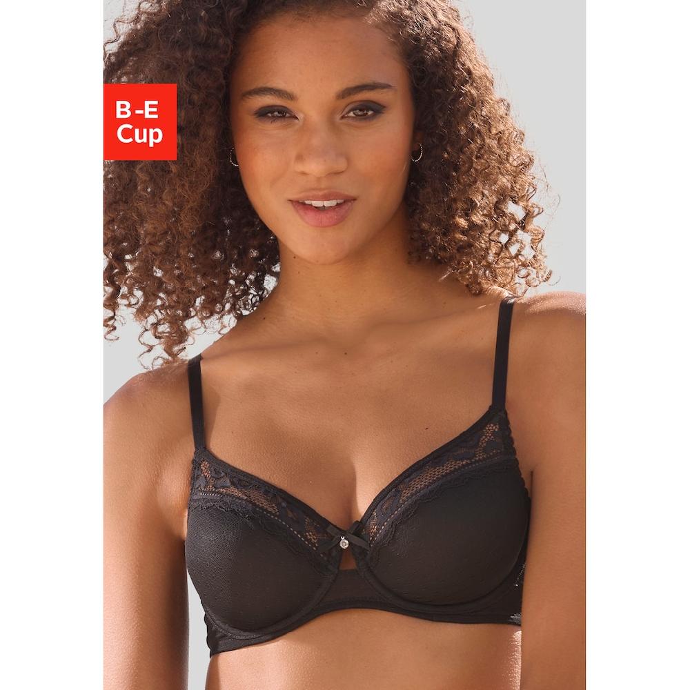 Vivance T-Shirt-BH aus feinem Mesh-Material und Spitze in Kussmund-Optik Dessous kaufen