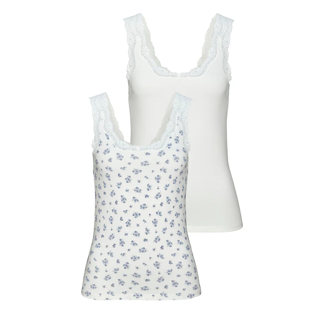 Vivance Unterhemd (2er-Pack) aus elastischer Baumwolle Tanktop Unterziehshirt online kaufen